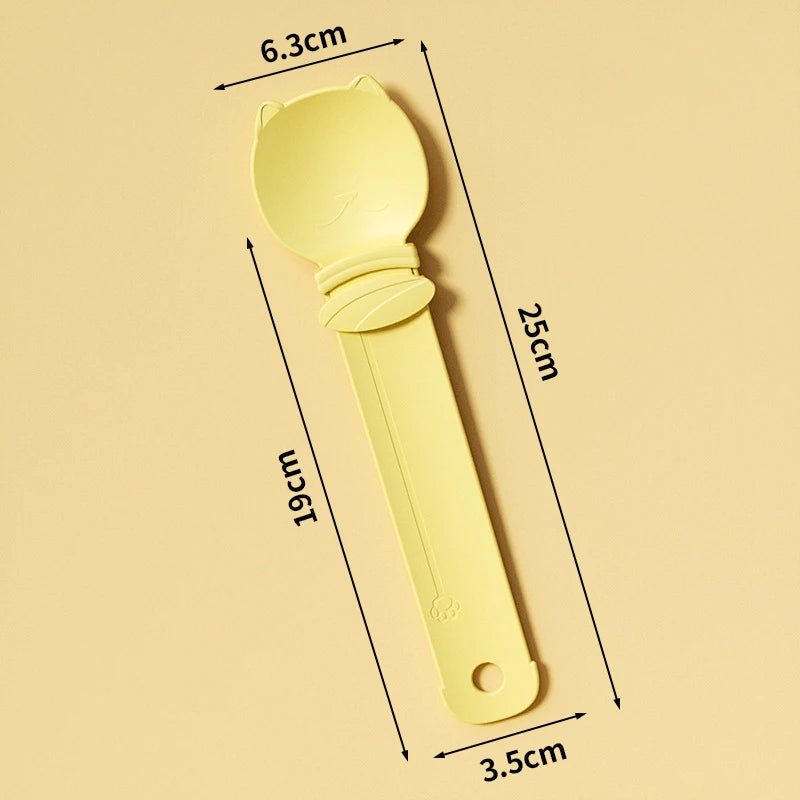 2PCs Cat Strip Squeeze Spoon Cat Strip Feeder for Lickable Wet Cat Treats Pet Liquid Snack Feeding Tool Cat Feeder Pet Supplies