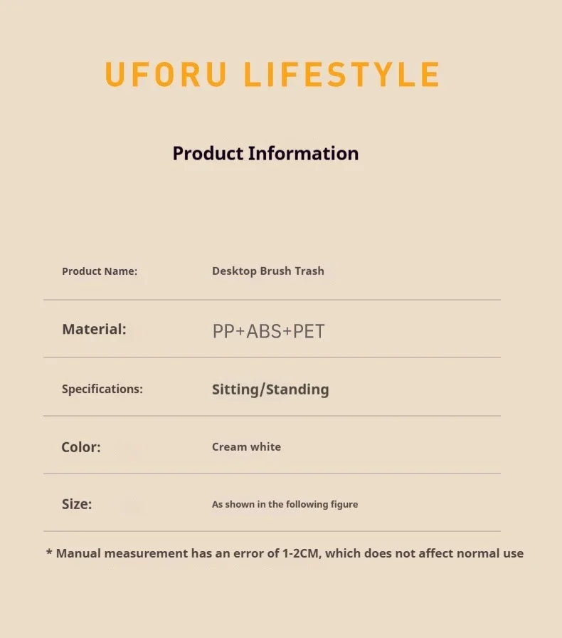 1pcs Desktop Mini Trash Can Press To Open The Cover Plastic Trash Can Household Living Room Bedroom Rubbish Storage Bucket