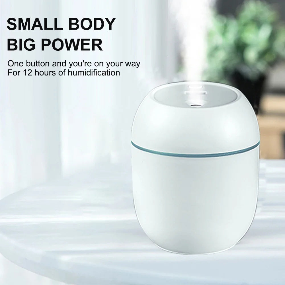 USB Mini Air Humidifier Aroma Essential Oil Diffuser For Home Car Ultrasonic Mute Mist Maker Diffuser with LED Color Lamp