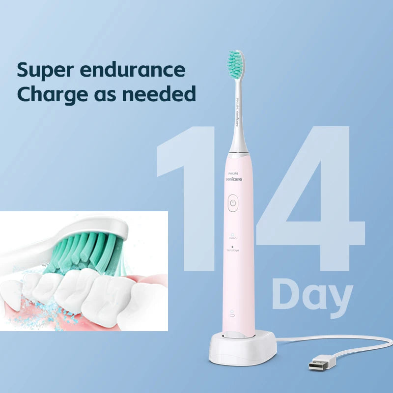 PHILIPS Sonicare HX2421 Electric Toothbrush Two Modes Teeth Gentle Deep Cleaning Oral Cavity Care Gum Health Care Tooth Brush