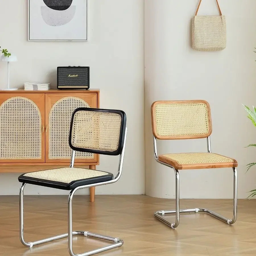 Kitchen Rattan Nordic Dining Chair Cesca Wooden Salon Design Ergonomic Dining Chair Modern Luxury Cadeira Home Furniture WK50DC