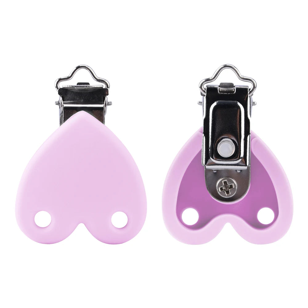 Lofca Silicone Clip 5 PCS Baby Pacifiers for DIY Pacifier Chain Nursing Teething Baby Gifts Food Grade Free BPA Baby