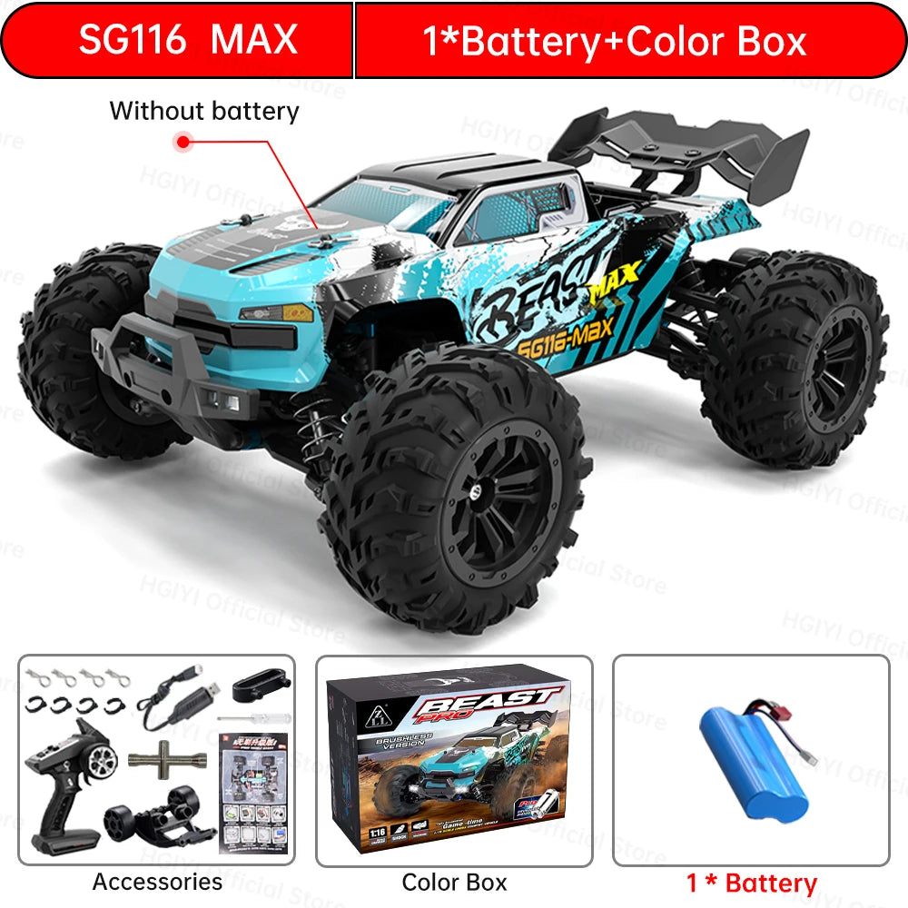ZLL SG116 MAX/PRO 1:16 High Speed Drift Racing 80KM/H Or 40KM/H Brushless Motor 4WD RC Car Off Road Car Toys for For Kid Gift