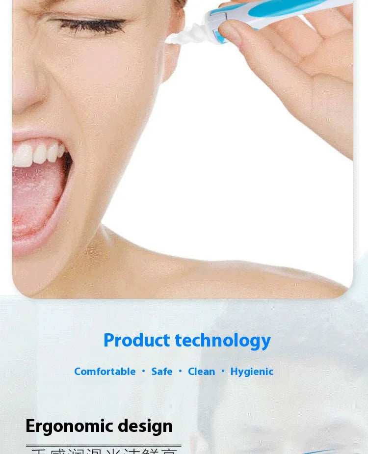 Ear Wax Remover Tool Ear Cleaner With Soft Silicone 16 Replacement Tips Simply To Grab Extract Earwax