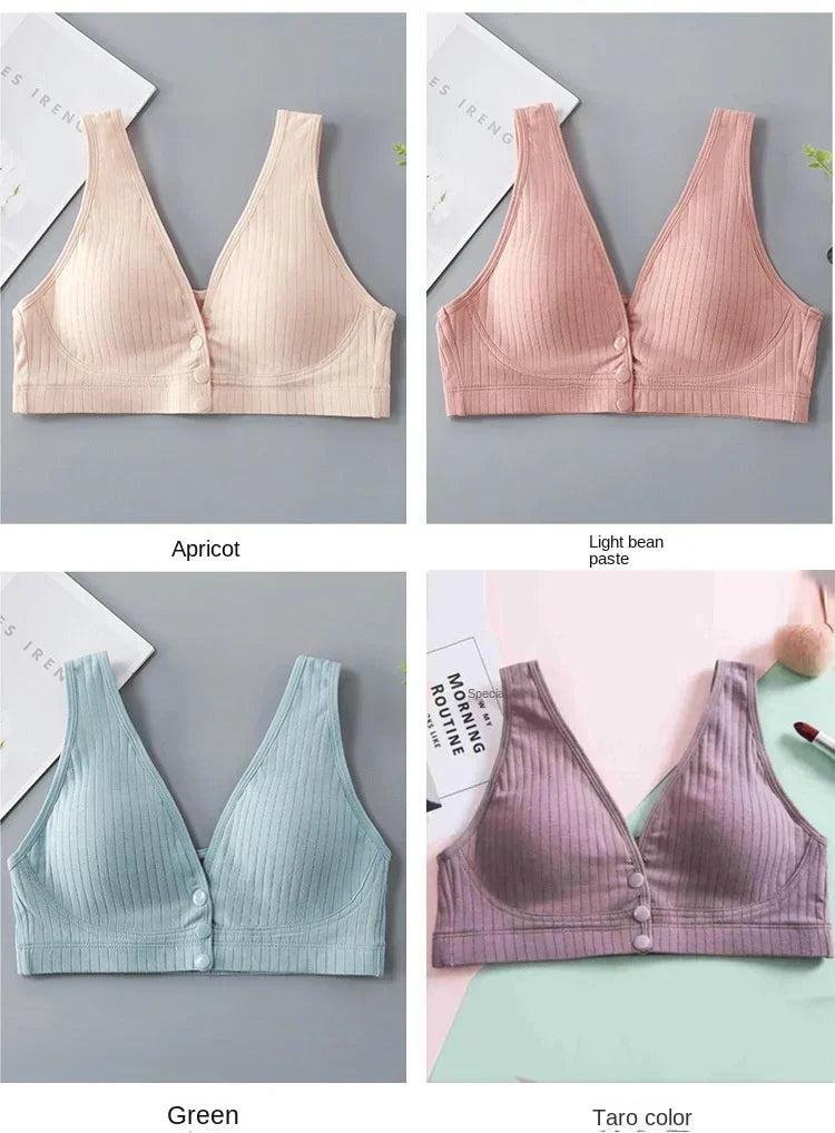 Cotton Maternity Nursing Bras Pregnant Breastfeeding Pregnancy Women Underwear Breast Feeding Bra Soutien Gorge Allaitement