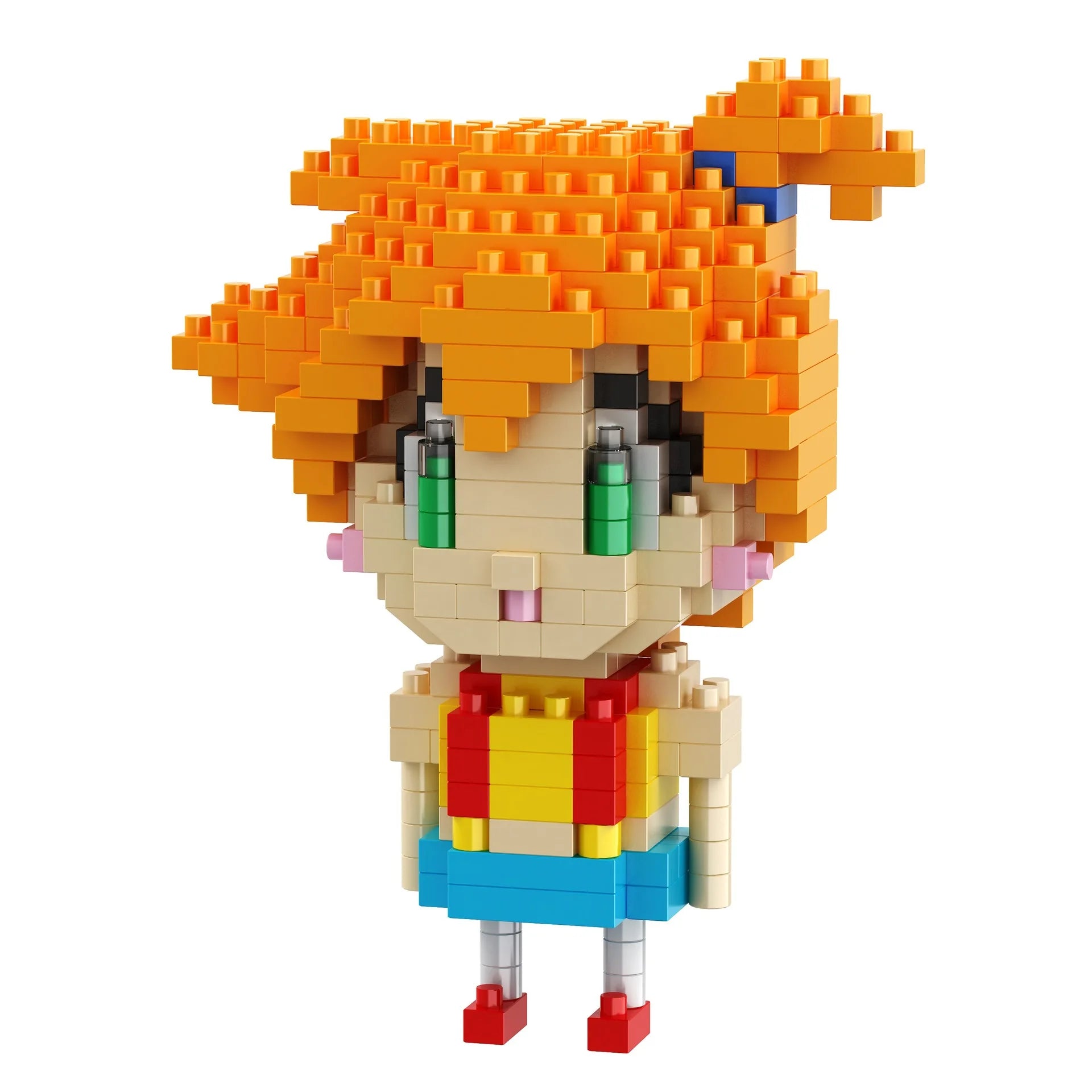 DIY Pokemon Blocks Small Cartoon Mini Building Block Pikachu Charizard Eevee Mewtwo Anime Assemble Action Model Dolls Toys