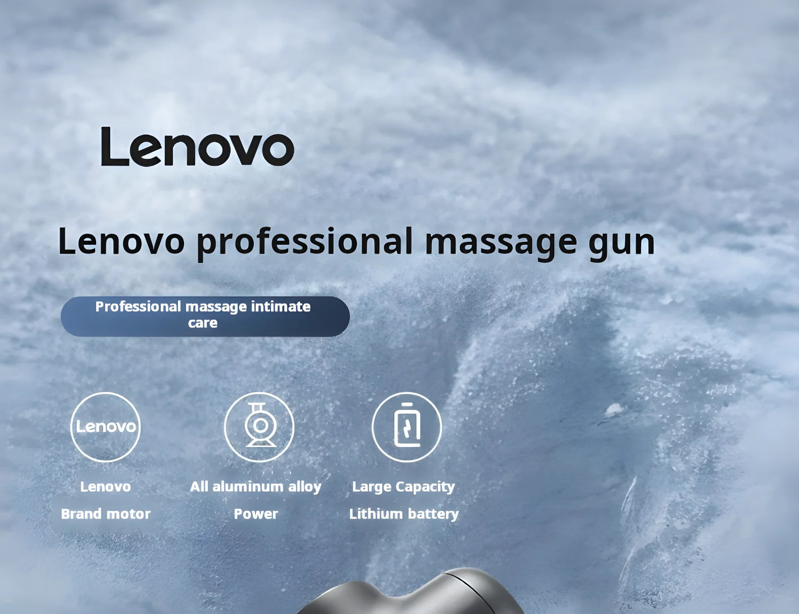 N2 N3 Fascia Gun Lenovo Brand Muscle Relaxation Massager 6-8Massage Head Long Lasting Battery Life LED Touch Portable Massager