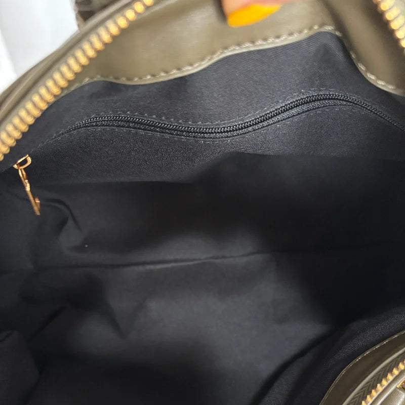 Vintage Lock Design Tote Bag Luxury Women's Handbag Underarm Bag Women's Large Boston Hobo Bag Fashion Texture Business Handbag