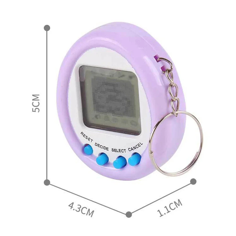1Pcs 90S Nostalgic Tamagotchi Electronic Pets Console Kid’s Toy Portable Keyring Funny Virtual Cyber Toy Christmas New Year Gift