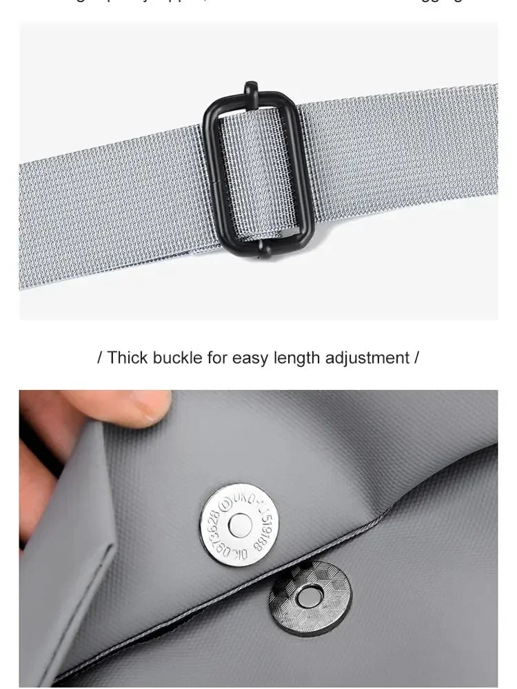 New Men's And Children's Chest Bag Waterproof Trend Simple Usb Charging Solid Color Multifunctional Messenger Bag Shoulder Bag