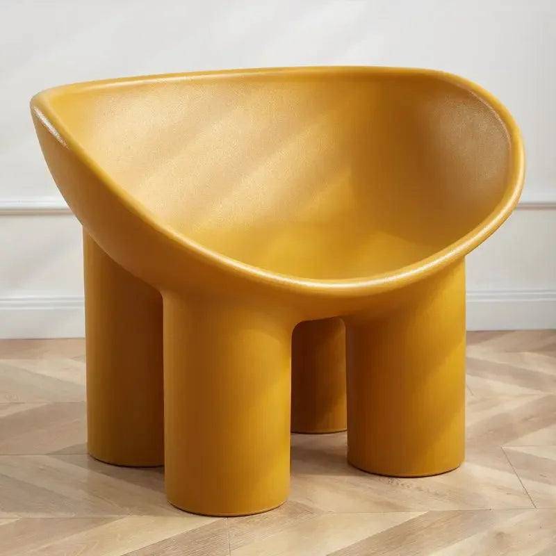 Scandinavian Designer Elephant Leg Chair Ins B&B Single Sofa Chair Lazy Creative Outdoor Leisure Chair Plastic