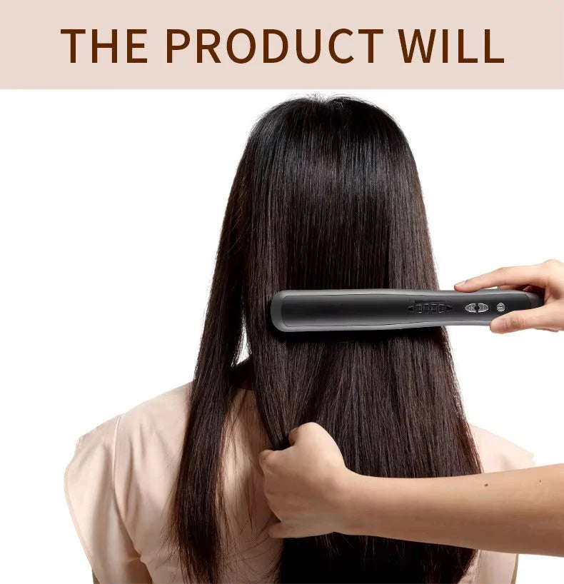 Professional Electric Hair Styling Straightening Smoothing Modeling Brush Rotating Hairbrush Hot Comb Electrical Curling Iron