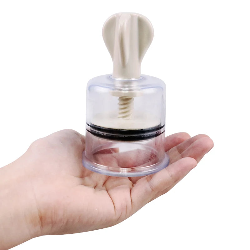 4 Sizes Cupping Therapy Set Body Massage Vacuum Rotating Handle Portable Twist Pump Suction Vacuum Nipple Suckers Cupping Cups