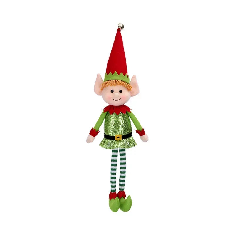 65cm Large Christmas Long Legged Elf Dolls Pendants for Kids Gifts Xmas Decoration New Year Festive Party Supplies