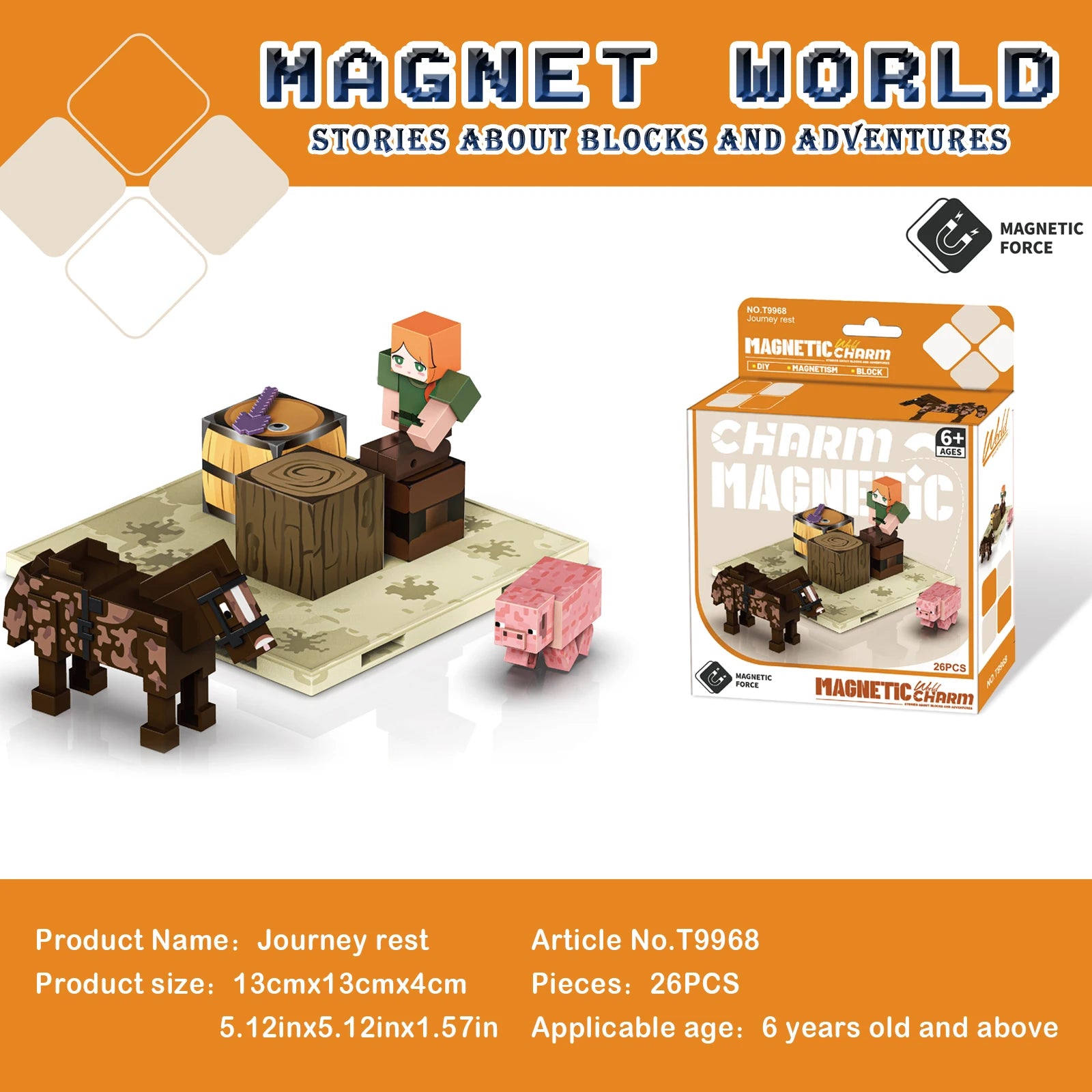 3D My Magnetic Building Blocks, DIY Learning Building Space Reasoning Toys, Birthday Gifts for Children over 6 Years Old