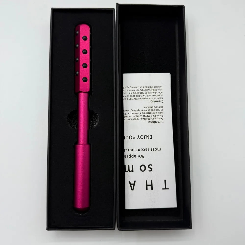 24 Germanium Face Massage Beauty Acupoint Roller Stick Wholesale Beauty Roller Tool Face Gua Sha Massager Women Skin Care Beauty