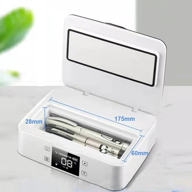 Mini Portable Insulin Refrigerator Mini-Fridge Cooler For Insulin Serum Interferon Capsules 10200mAh Li-ion Battery USB Charging