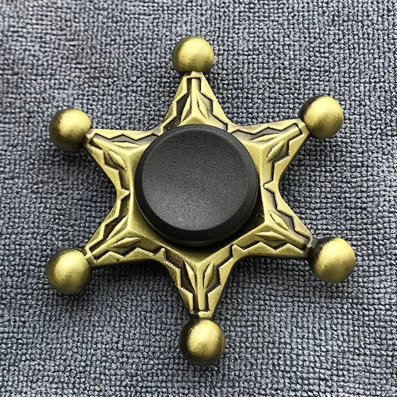 New Bronze Metal Alloy Fidget Spinner R188 Mute Bearing Hand Spinner Fingertip Gyro Stress Relief Toys For Kids Adult