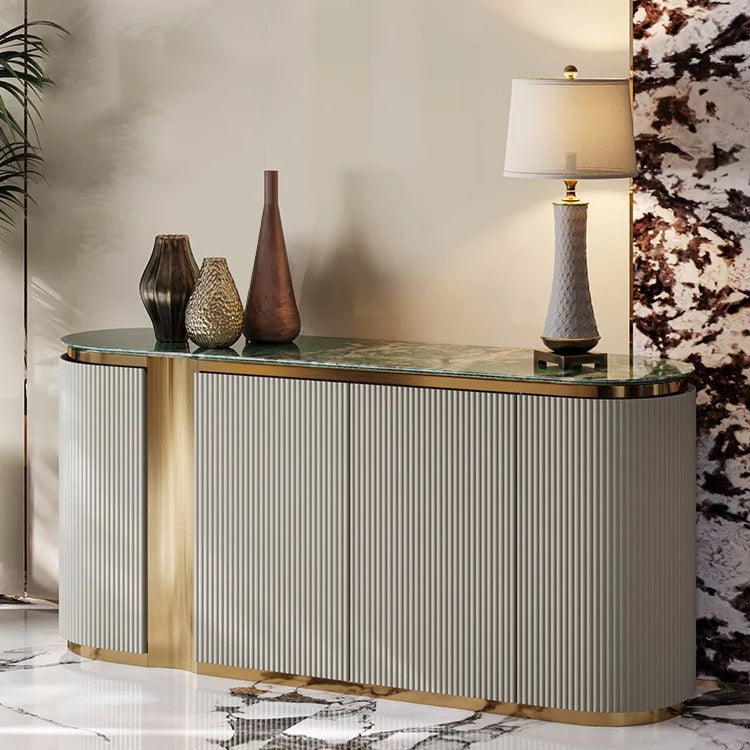 Modern Luxury Kitchen Furniture Dining Room Console Table Cabinet Table Sideboards Storage Cabinet With Doors
