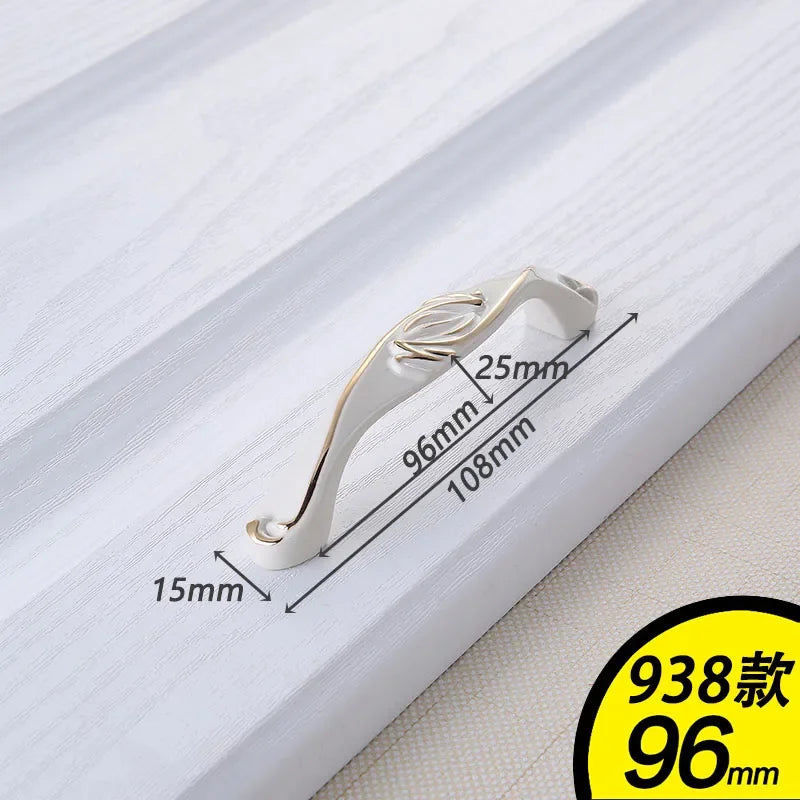 YM White Dressers Handle Kitchen Item Drawer Closet Wardrobe Gold Handle Cabinet Storage Door Cabinet Invisible Door Pulls Konb