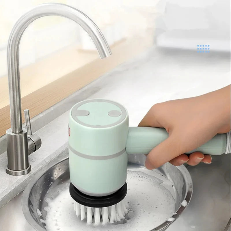 2025 Multi Functional Wireles Electric Cleaning Brush Household Toilet Cleaning Tool Handheld Kitchen Cleaning Brush
