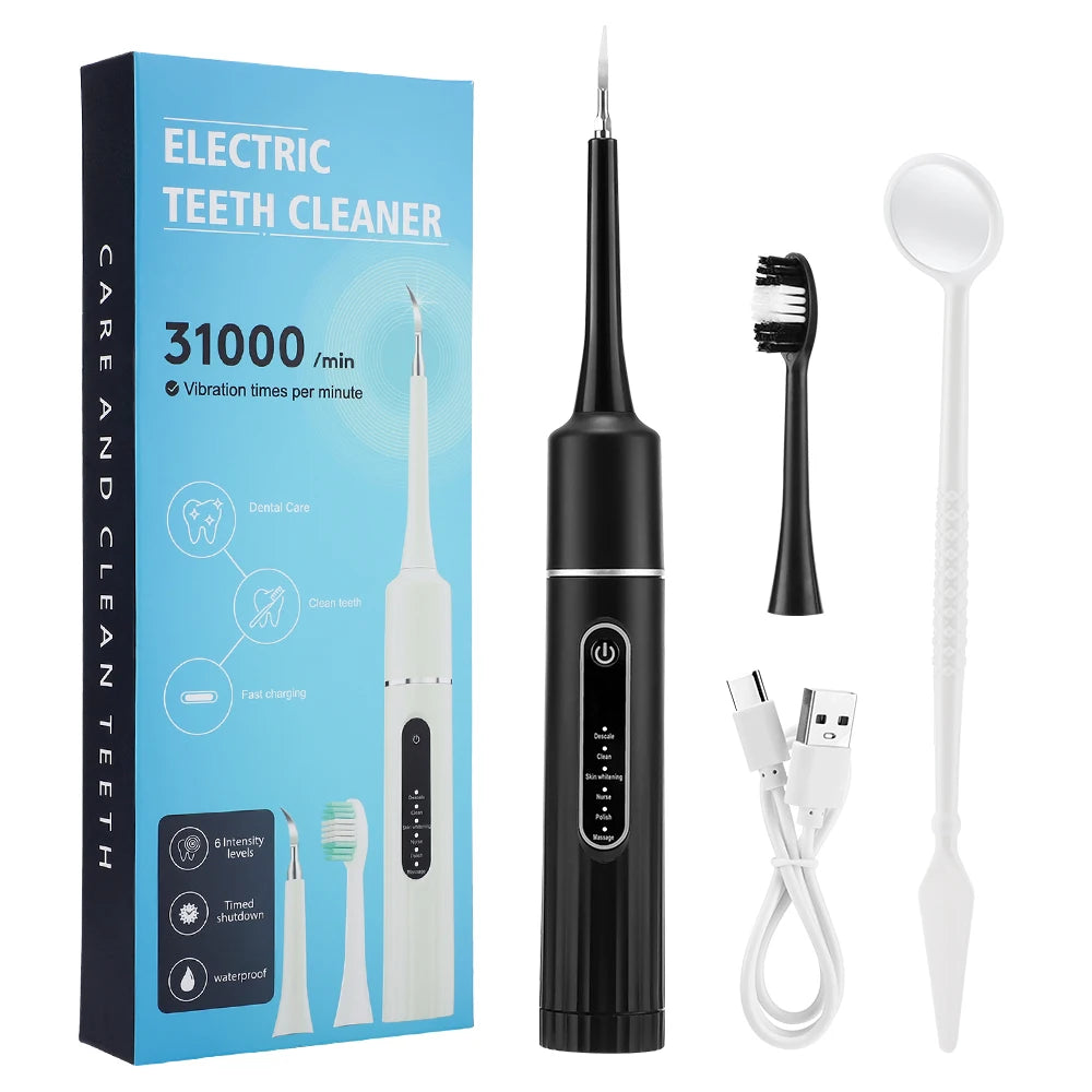 Electric ToothBrush Whitening Frequency Sonic Teeth Cleaner Dental Scaler Toothbrush Calculus Plaque Remover Stone Remover Kit