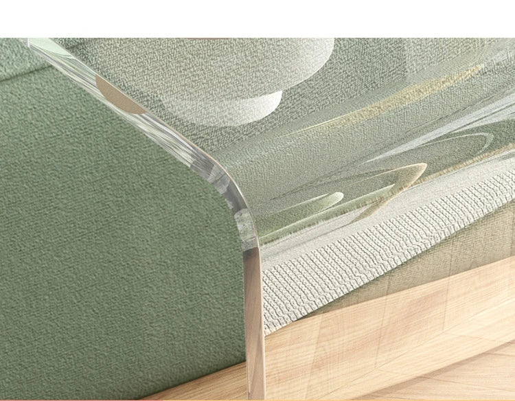 C-type Acrylic Sofa Tables Clear Side Coffee Table Living Room Bay Window Computer Table Bedroom Corner Stand Balcony Storage