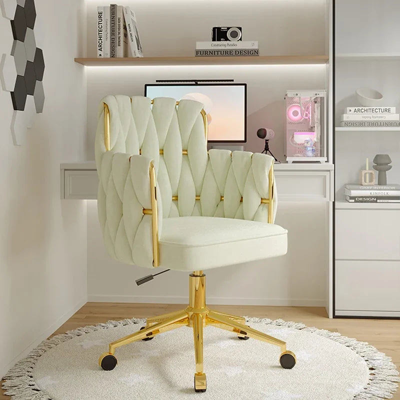 Study Throne Office Chair Vanity Modern Ergonomic Luxury Nordic Office Chair Designer Relaxing Sillas De Oficina Salon Furniture