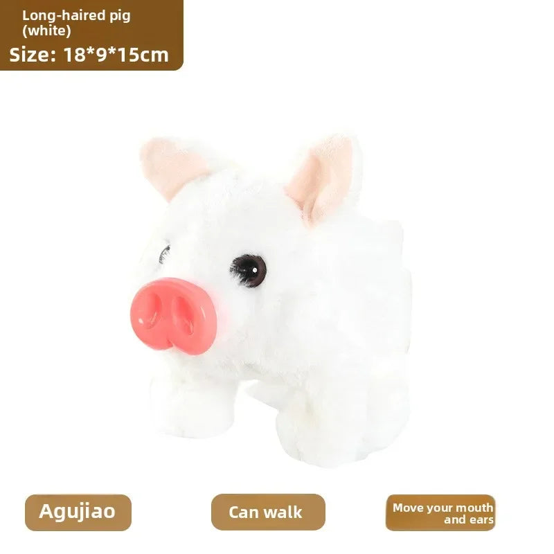 Electric Plush Leash Pig Simulation Called Walking Swing Electronic Pet Play House Doll Children's Toyshuggywuggytańczący kaktus