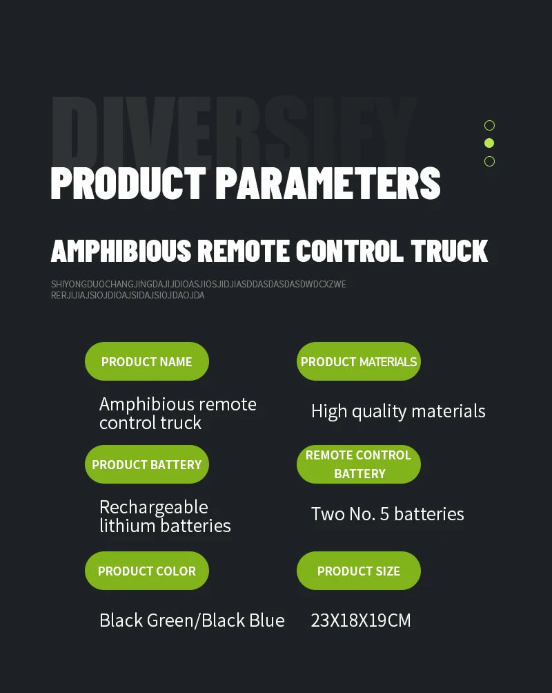 2.4G RC Car Self-absorbing High-pressure Water Gun Remote Control Amphibious Off-road Vehicle Climbing Stunt Car Water Toys Gift