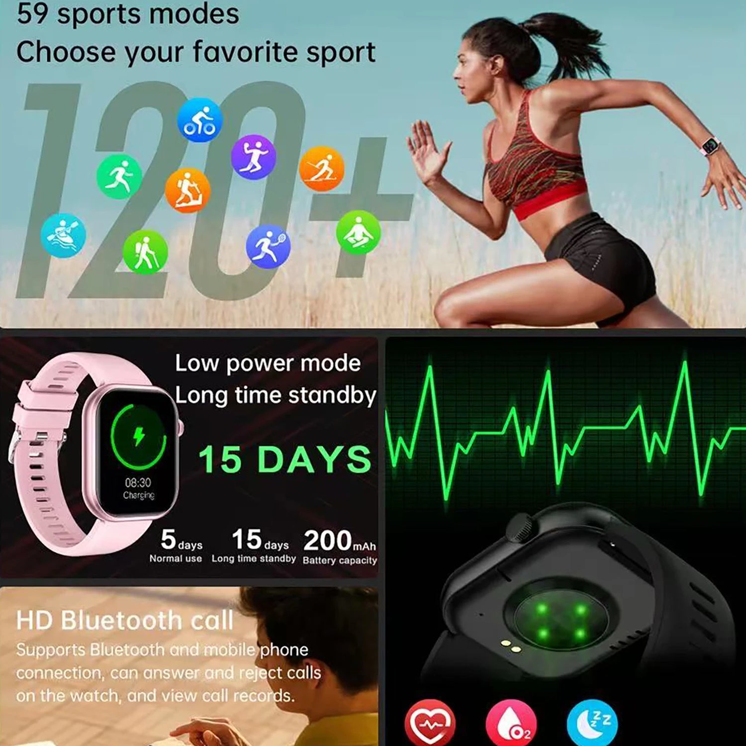 2025 New Watch 10 NFC Bluetooth Call Smart Watch Women Men Heart Rate Voice Assistant 100+Sports Ladies Smartwatch For Xioami