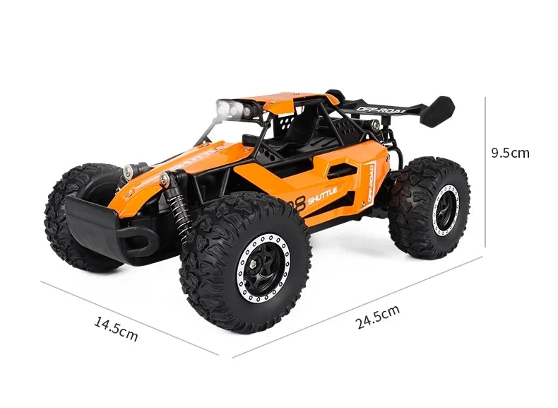 Remote Control Car RC Drift Racing 1:16 Vehicle Off Road Alloy 2.4G Radio High-Speed Trucks With LED Light Climbing Gift Kid Toy