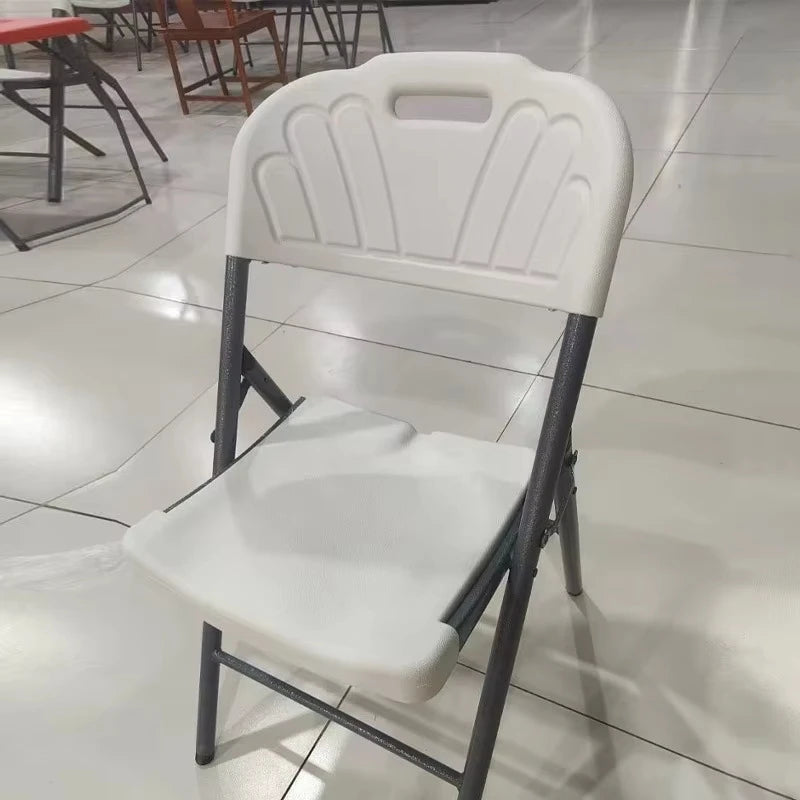 New Outdoor Folding Table Height Adjustable Portable Camping Desk Garden Waterproof High-quality Dining Long Table White Chair