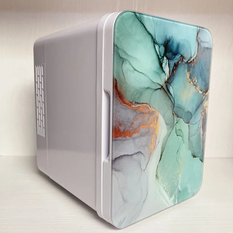 4L Home Freezer Portable Small Mini Cosmetic Beauty Makeup Black Portable Vehicle For Heating And Cooling Purposes Simple Door