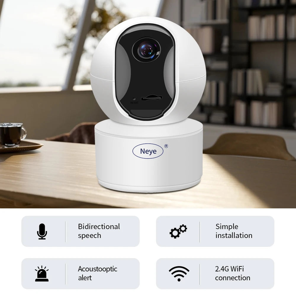 Neye S5 8MP 4K WiFi Security Camera Home Indoor Baby Monitor 360 ° Panoramic Camera CCTV Smart Home Security