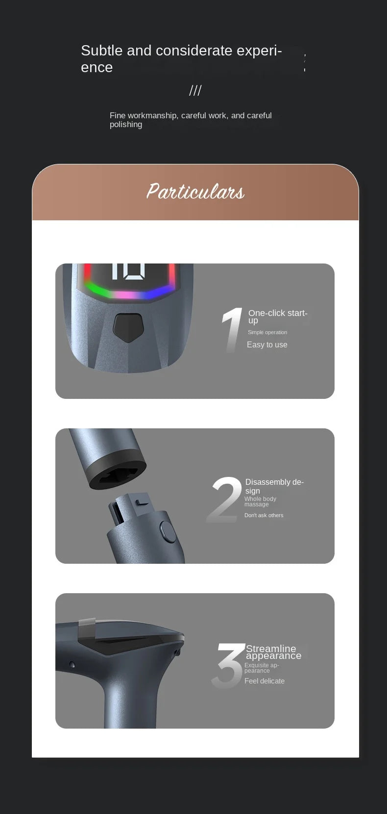 Hot Selling Long-handle Electric Massage Gun: Multifunctional for Muscle Relaxation, Deep Tissue Percussion Relief