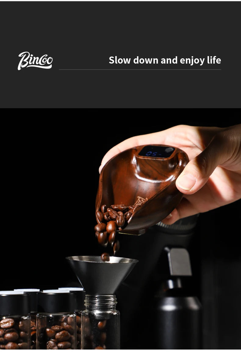 Bincoo Coffee Electronic Scale Professional Coffee Scale Portable Bean Plate 0.1g Accurate Weight Rechargeable