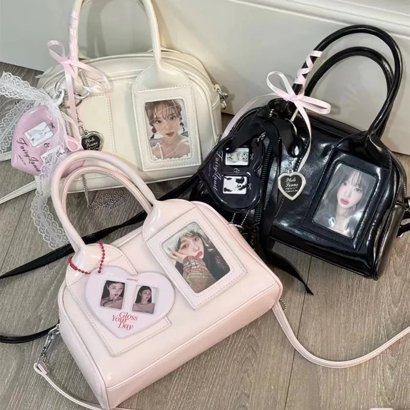 Itbag Small Appetite Can Hold Photo Card Crossbody Bag Women'S Bag Design Sense Niche Boston Pillow Bag Shoulder Groupie Merch