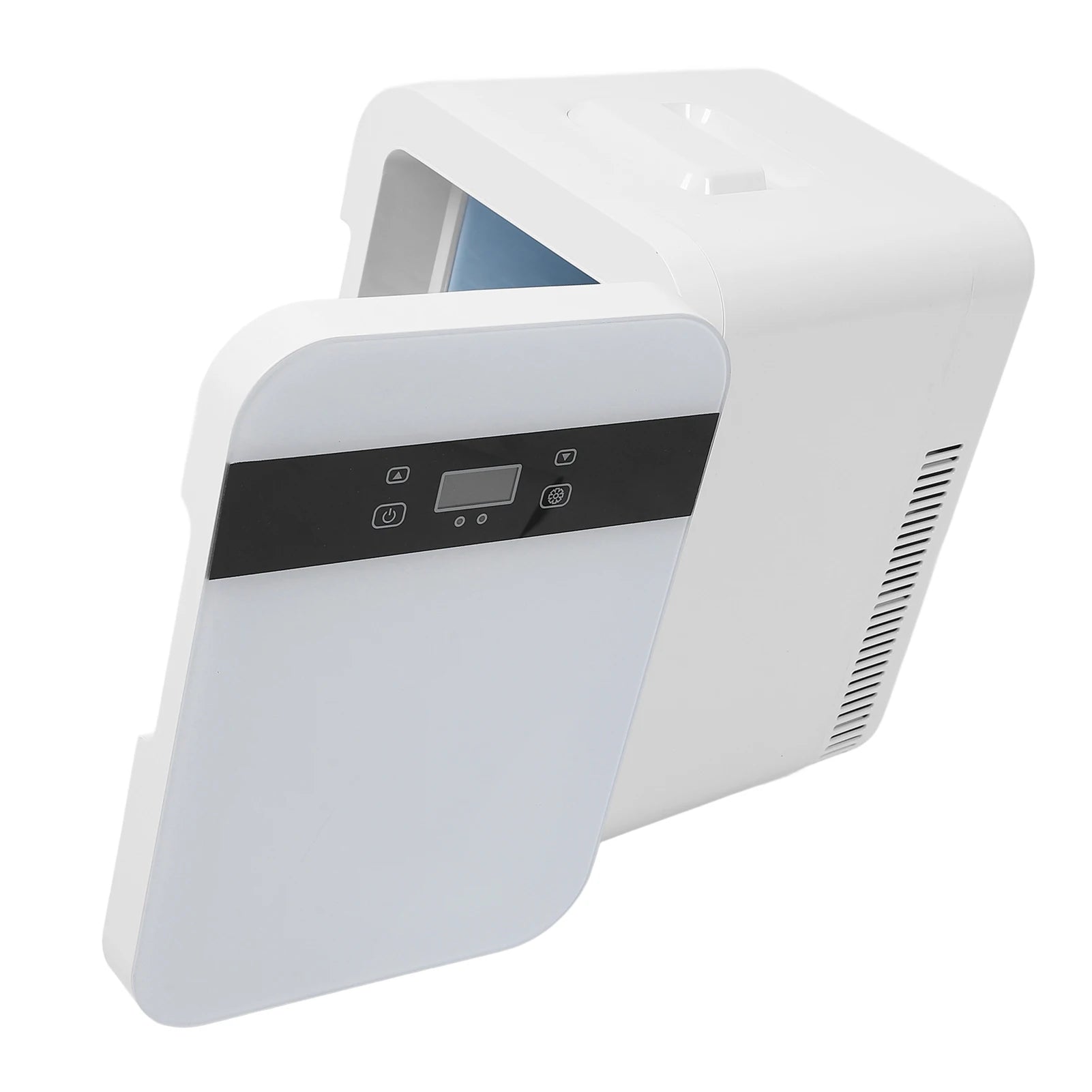 12L Small Fridge Multifunction Efficient Dual Core Digital Display Silent Portable Refrigerator for Bedroom Car Dorm Office