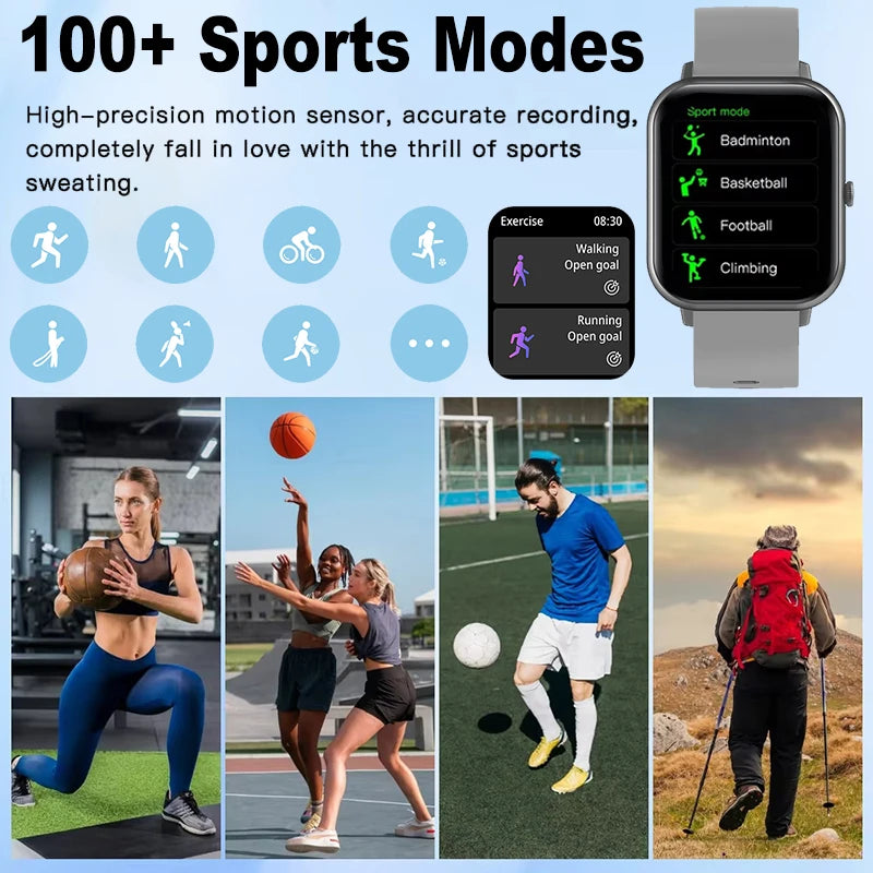 For Xiaomi Watch 5 Upgraded Smart Watch Men Woman Bluetooth Call Sports Fitness Heart Rate IP68 Waterproof Smart Watch 2026 New