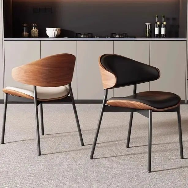 Living Room Dining Chairs Leather Chair Soft Modern Cafe Home Nordic Chaises salle manger luxury Minimalist Home Furniture