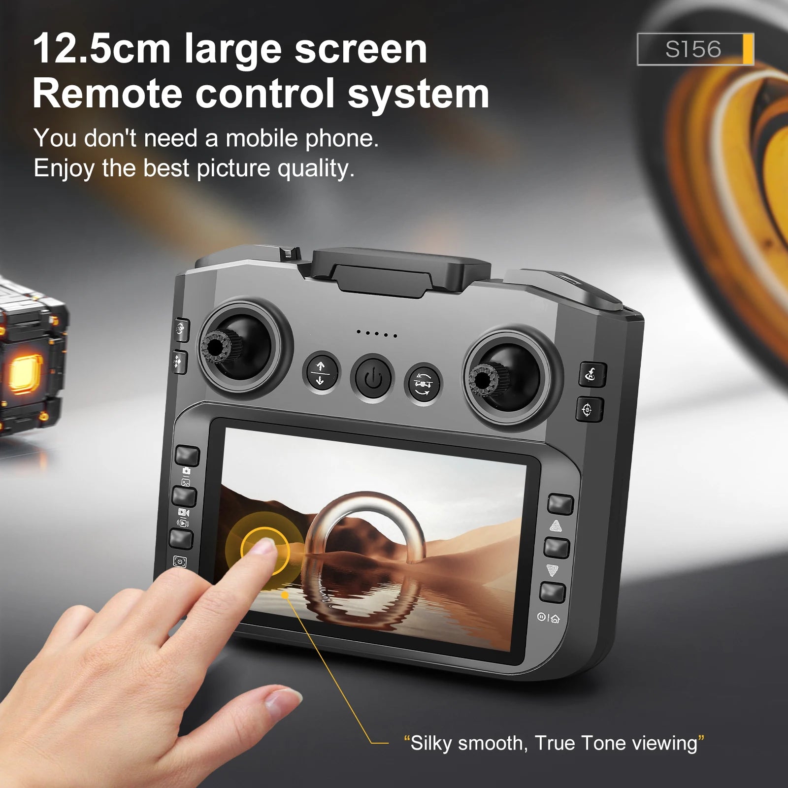 2025 S156 PRO Drone 8K HD Aerial Photography Dual-Camera Dron with Screen Omnidirectional Obstacle Avoidance Drone RC Toy Gift