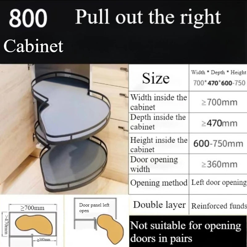 Steel Kitchen Cabinet Storage Home Spices Organizer Stackable Closet Drawer Furniture Household Hanging Cabinet Accessories