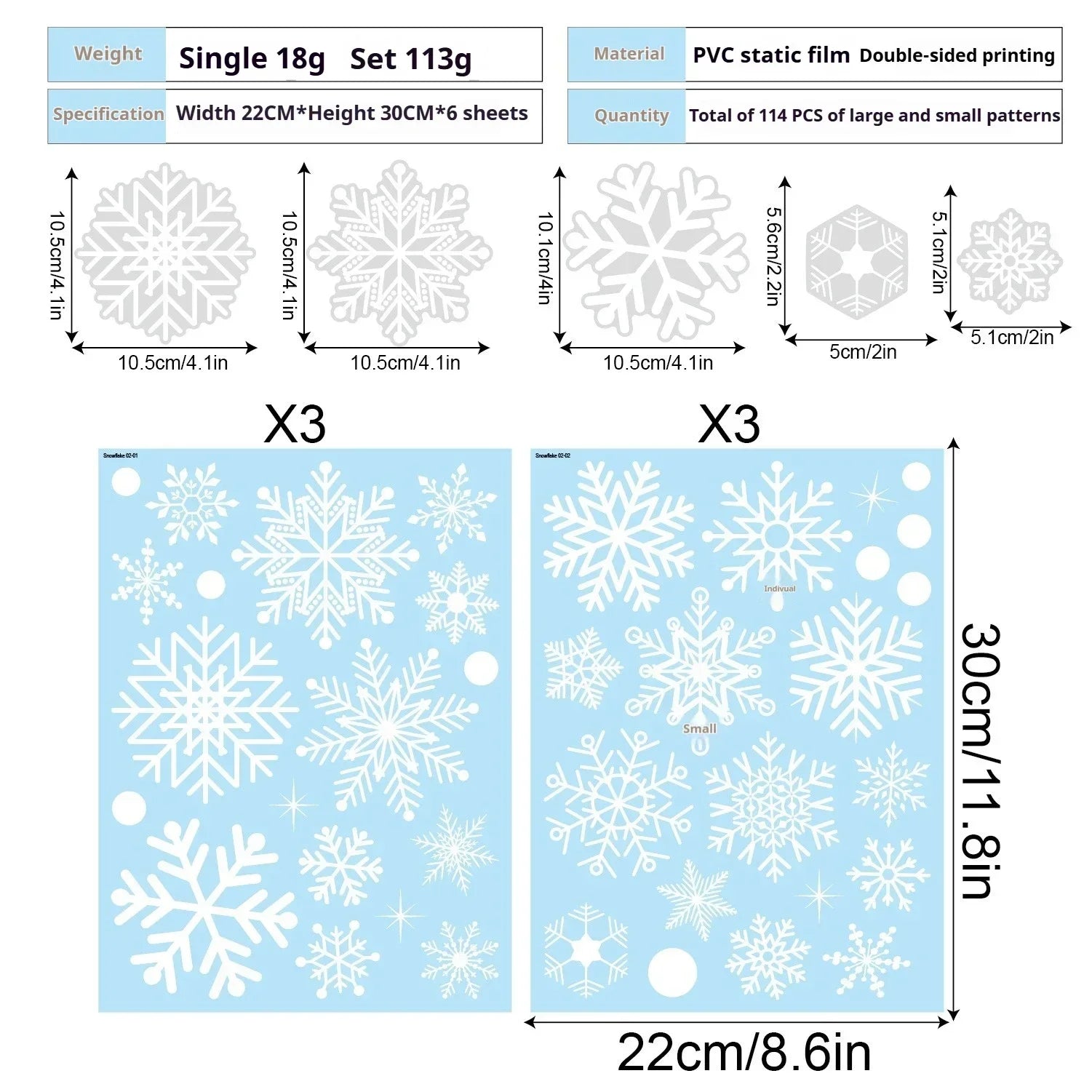 2025 Merry Christmas Decoration White Snowflake Window for Home Wall Window Sticker Ornaments Garland New Year wall stickers