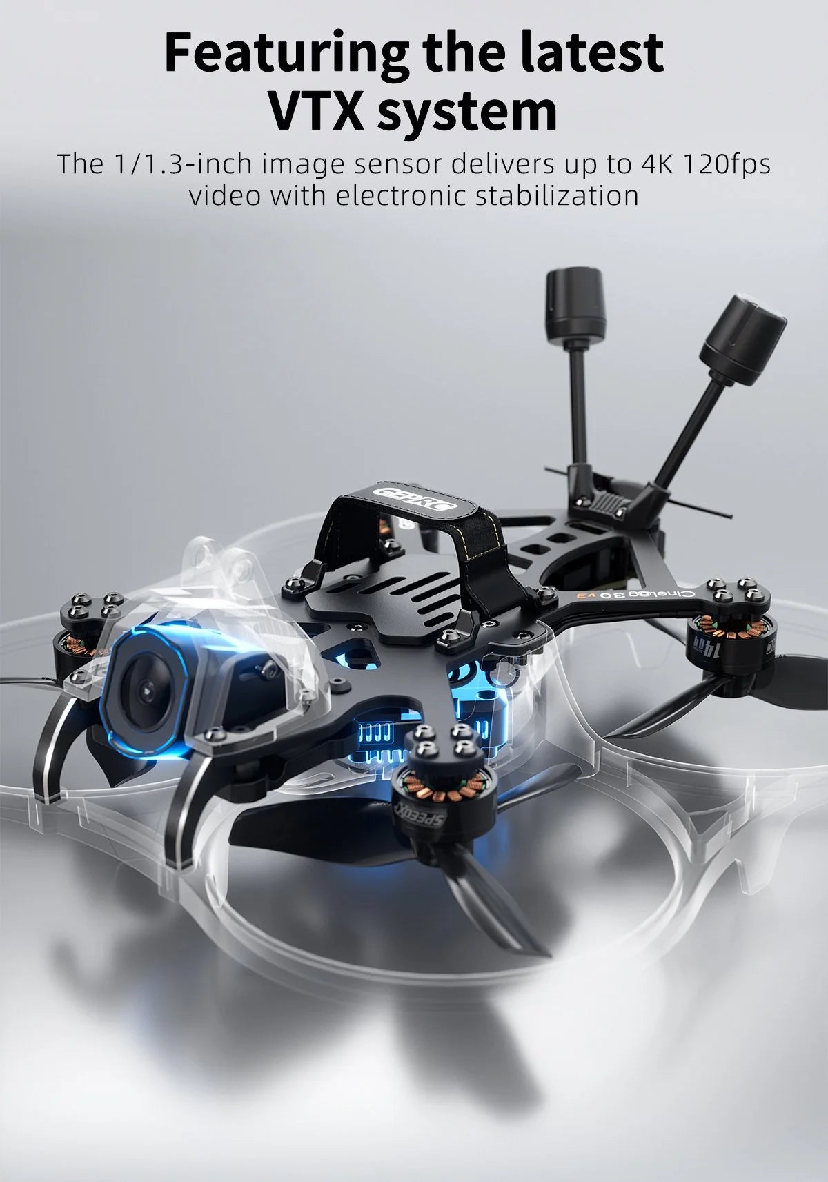 GEPRC Cinelog30 V3 O4 Pro SPEEDX2 1404 3850KV XT30  F722 45A 32Bit AIO Quadcopter RC Freestyle Drone