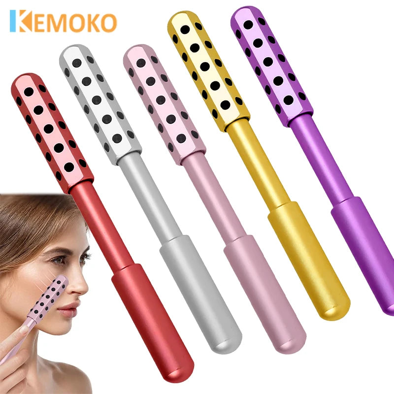24 Germanium Face Massage Beauty Acupoint Roller Stick Wholesale Beauty Roller Tool Face Gua Sha Massager Women Skin Care Beauty