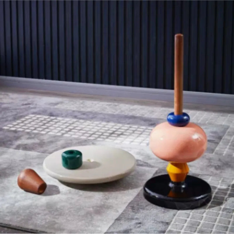 X&D Nordic Creative Solid Wood Baking Varnish Modern Simple Sofa Movable Corner Designer Net Brown Sugar Gourd Small Tea Table