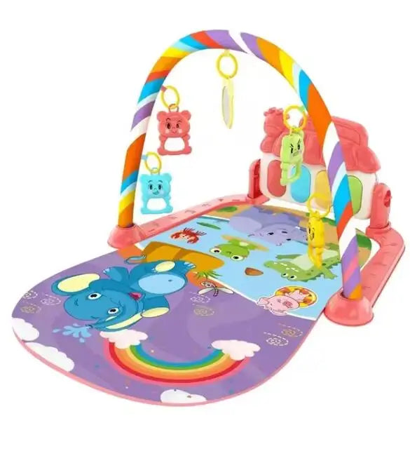 Baby Activity Gym Music Rack Play Mat Kid Rug Puzzle Carpet Piano Keyboard Infant Playmat Crawling Game Pad Baby Toy Gift
