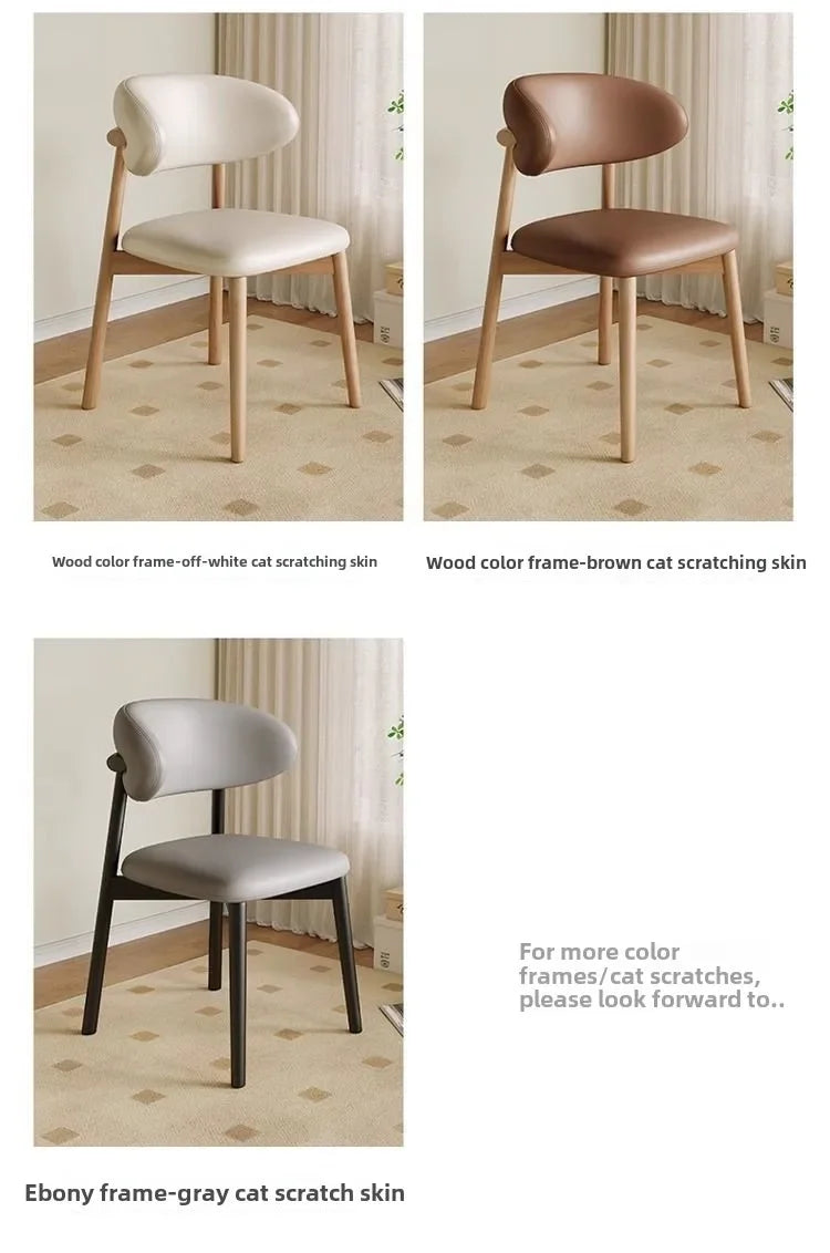 Lounge Vanity Dining Room Chairs Office Single Gamer Home Kitchen Chair Wooden Design Chaises Salle Manger Furniture XR50CY