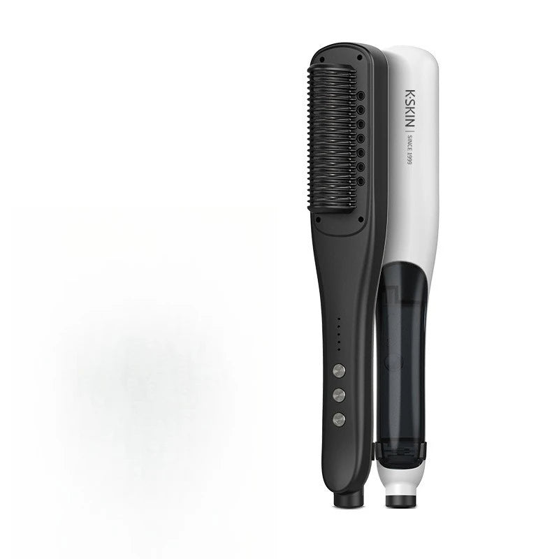Hot Sale PTC Heating Smart Steam Hair Straightener Brush Smoothing Flat Iron Curly Hair Straightening Comb Electric Hair Brushes